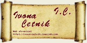 Ivona Četnik vizit kartica